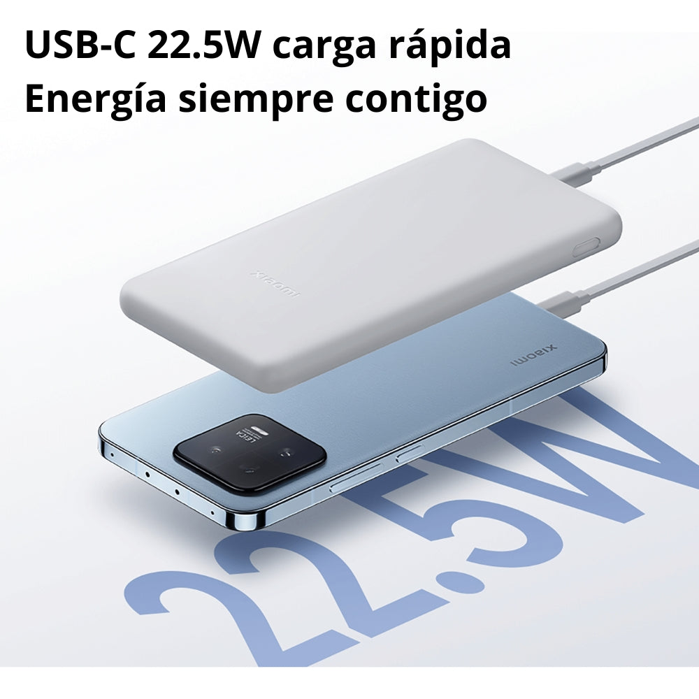 Power Bank Xiaomi 22.5W 10000mah Lite + Morral de regalo