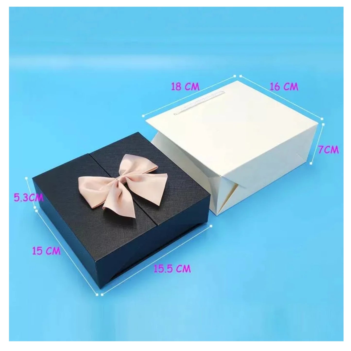 Gift Box Regalo Especial 16 Rosas + Aretes + Bolsa de Regalo