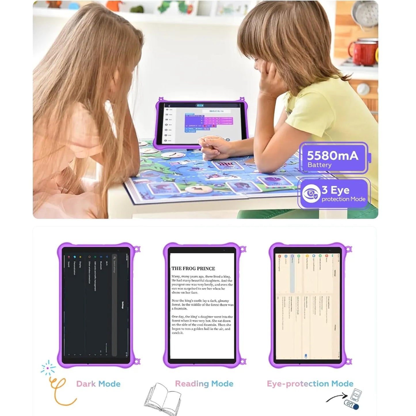 Tablet Blackview Tab 50 Kids Wifi 64GB Magic Purple 3GB RAM