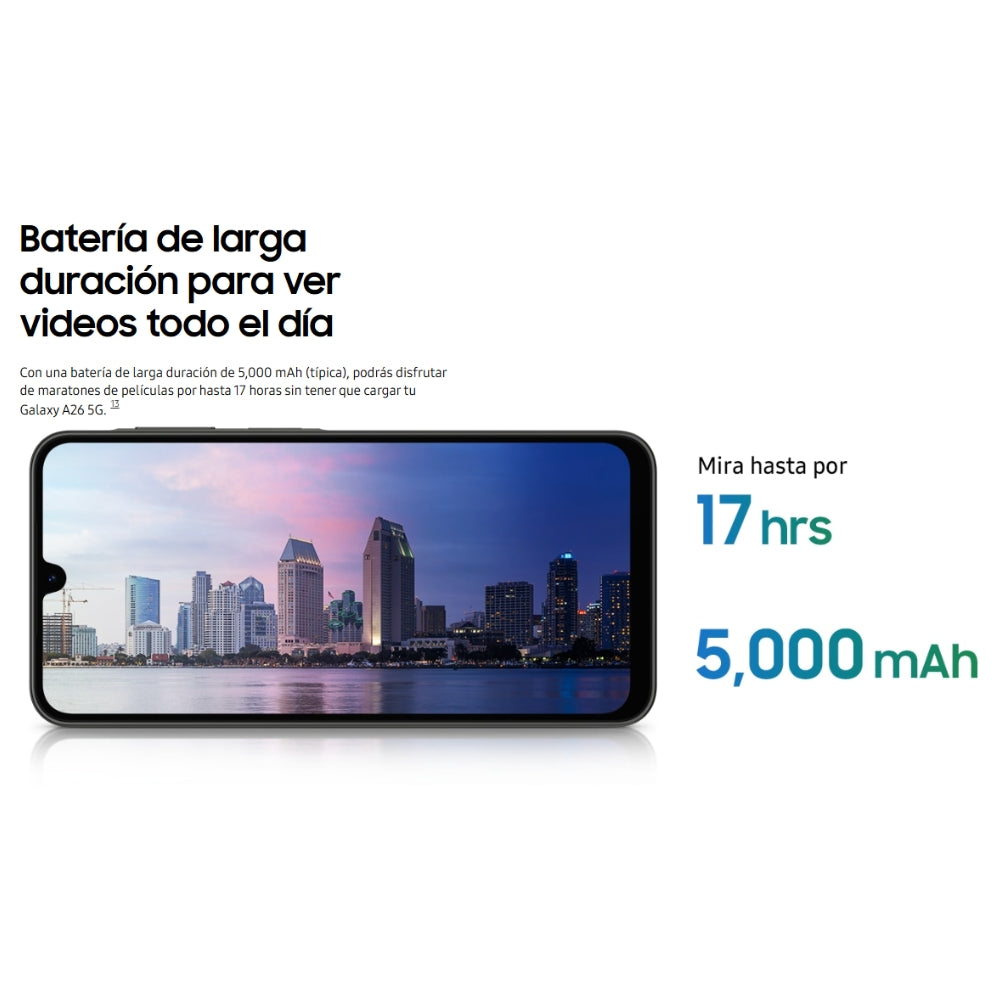 Celular Samsung Galaxy A26 Negro 128GB 6GB RAM