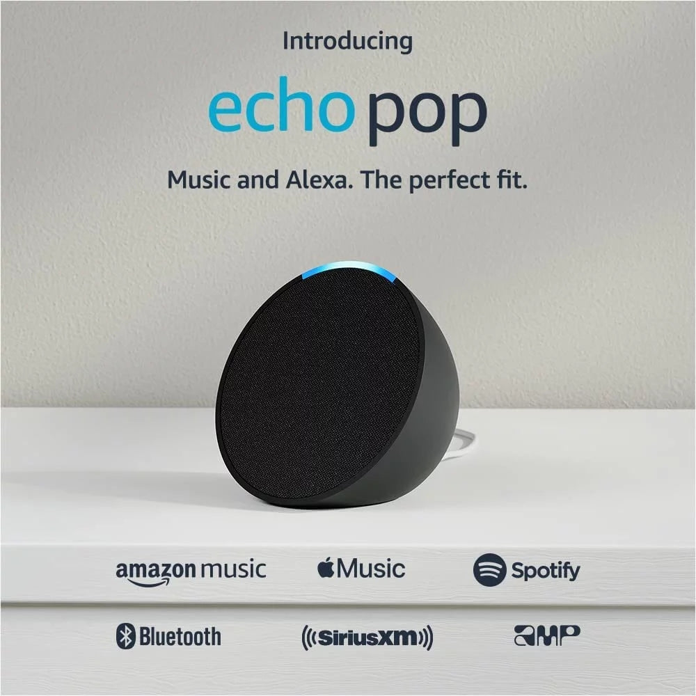 Parlante Amazon Echo Pop Altavoz Inteligente Con Alexa Negro