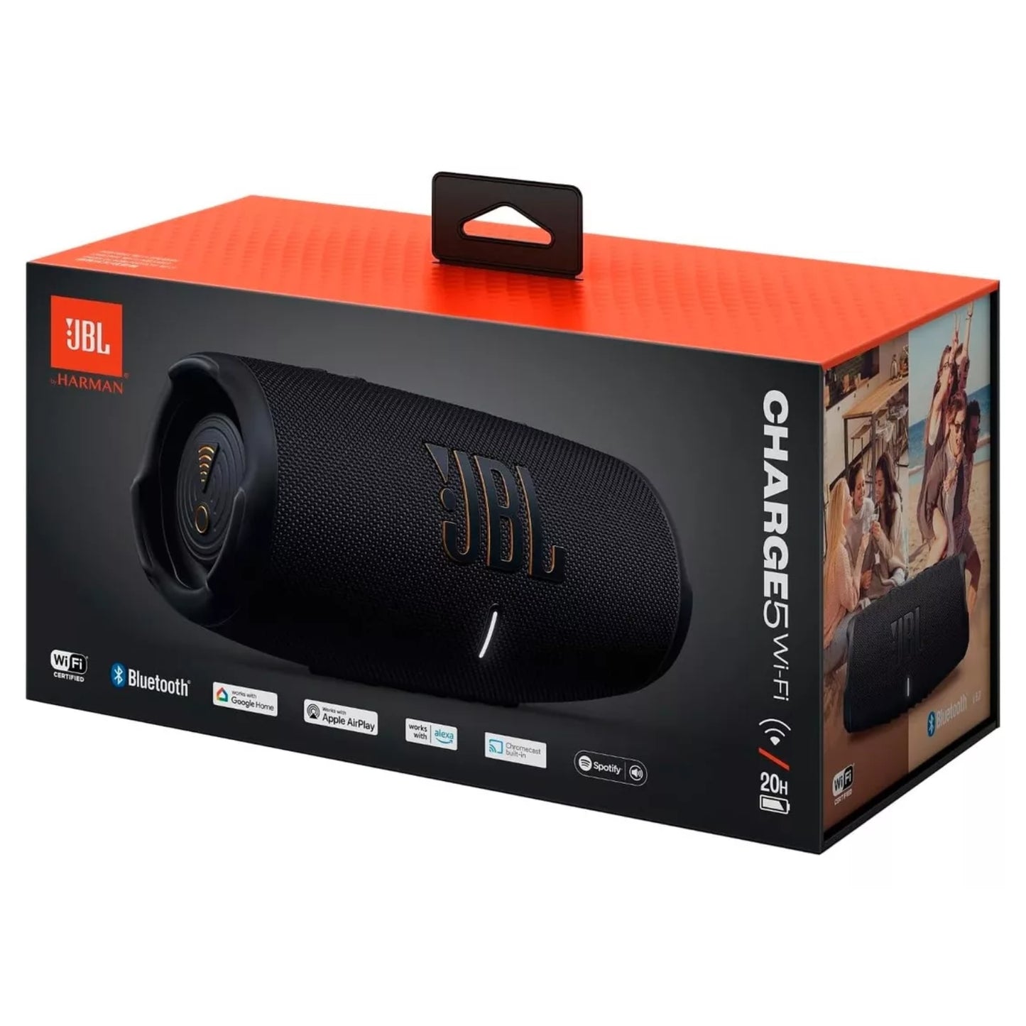 Parlante Bluetooth Jbl Charge 5 WIFI IP67 20 horas Negro