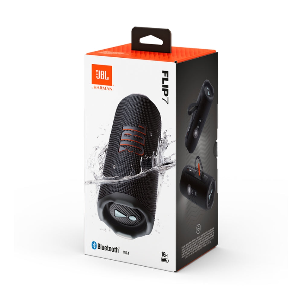 Parlante Bluetooth Portátil JBL Flip 7 Negro con AI Sound Boost