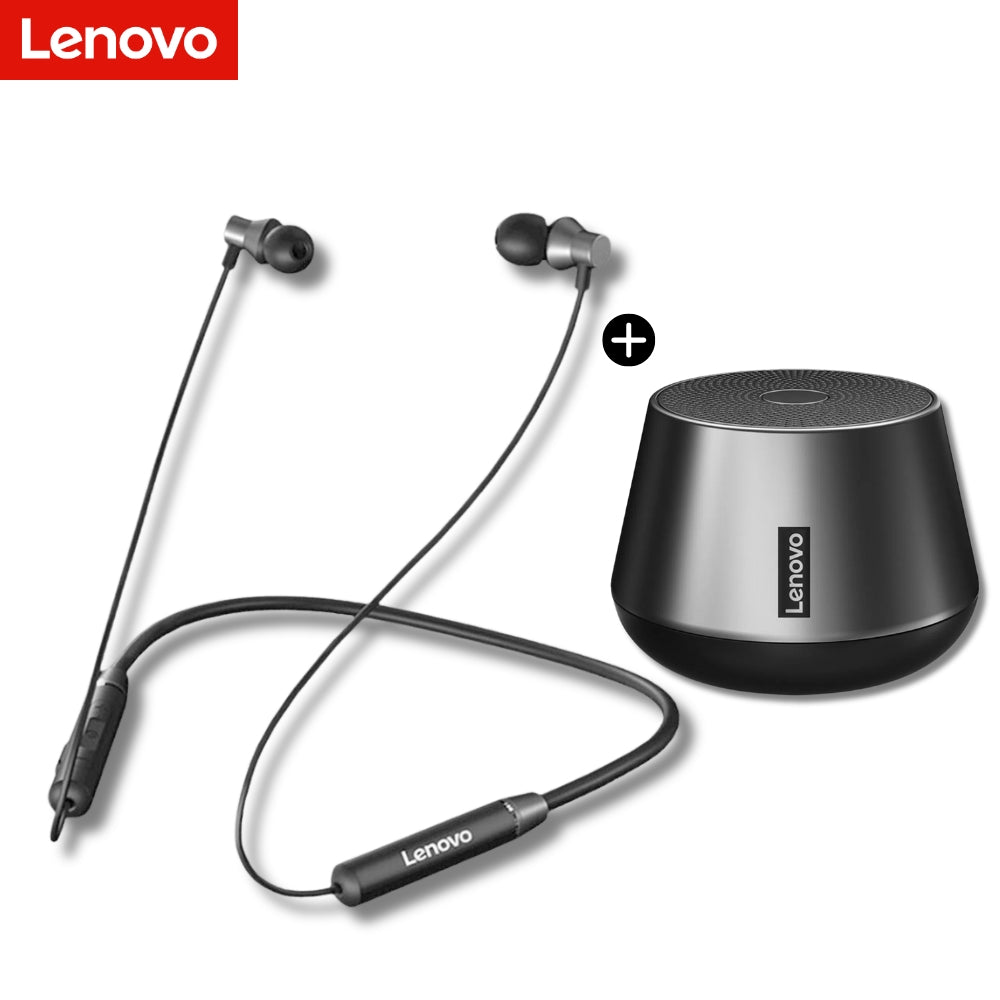 Combo Audifono Bluetooth Lenovo HE05 Parlante Lenovo K3 Pro