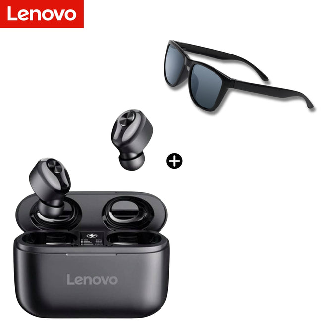 PR Audifono Inalambrico Lenovo Ht18 Earbuds + Lentes de sol