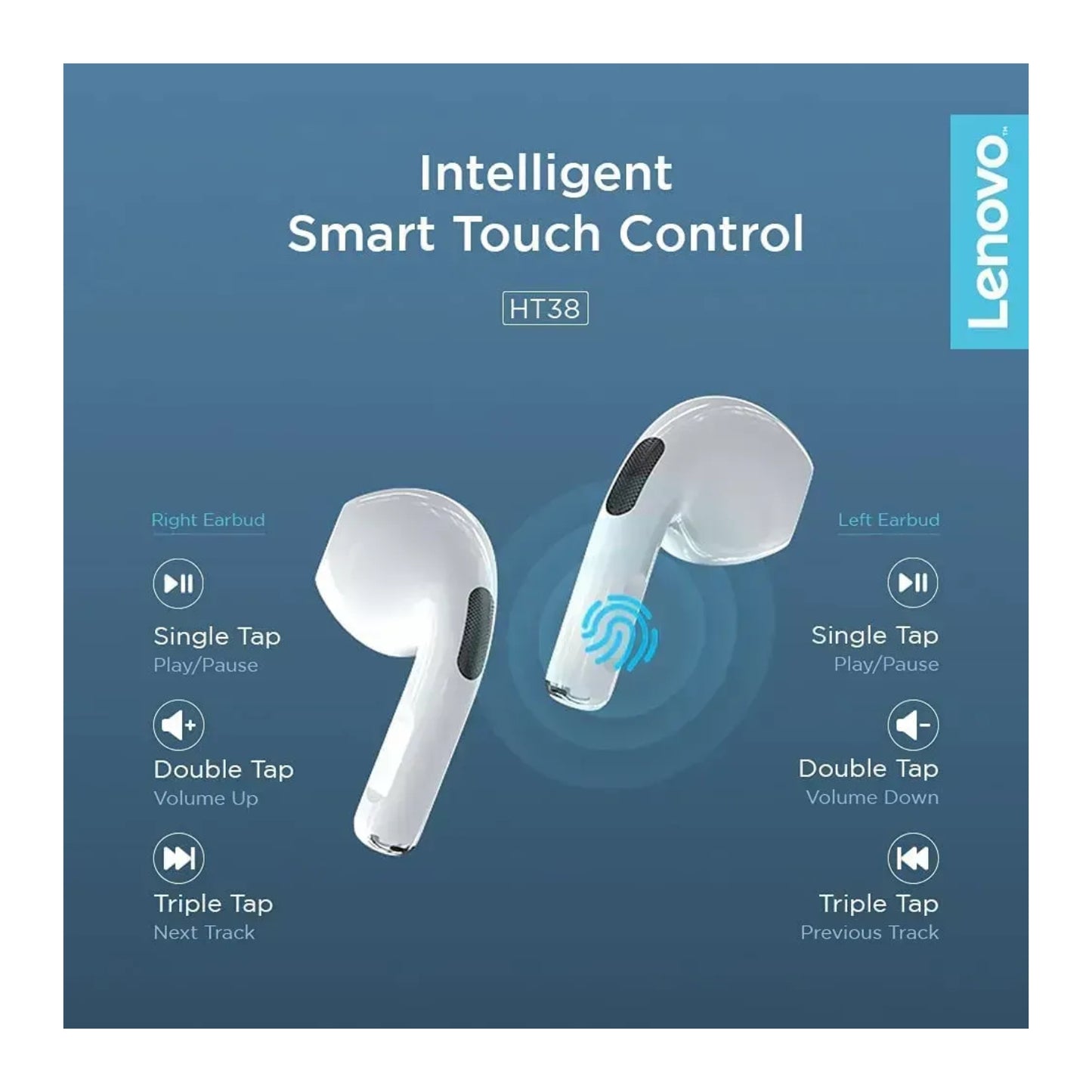 FU Audífonos Bluetooth Lenovo HT38 - Colores