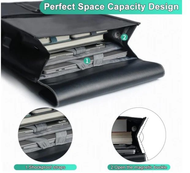 Mochila Portalaptop Tecno diseño cuadrado con cargador de celular