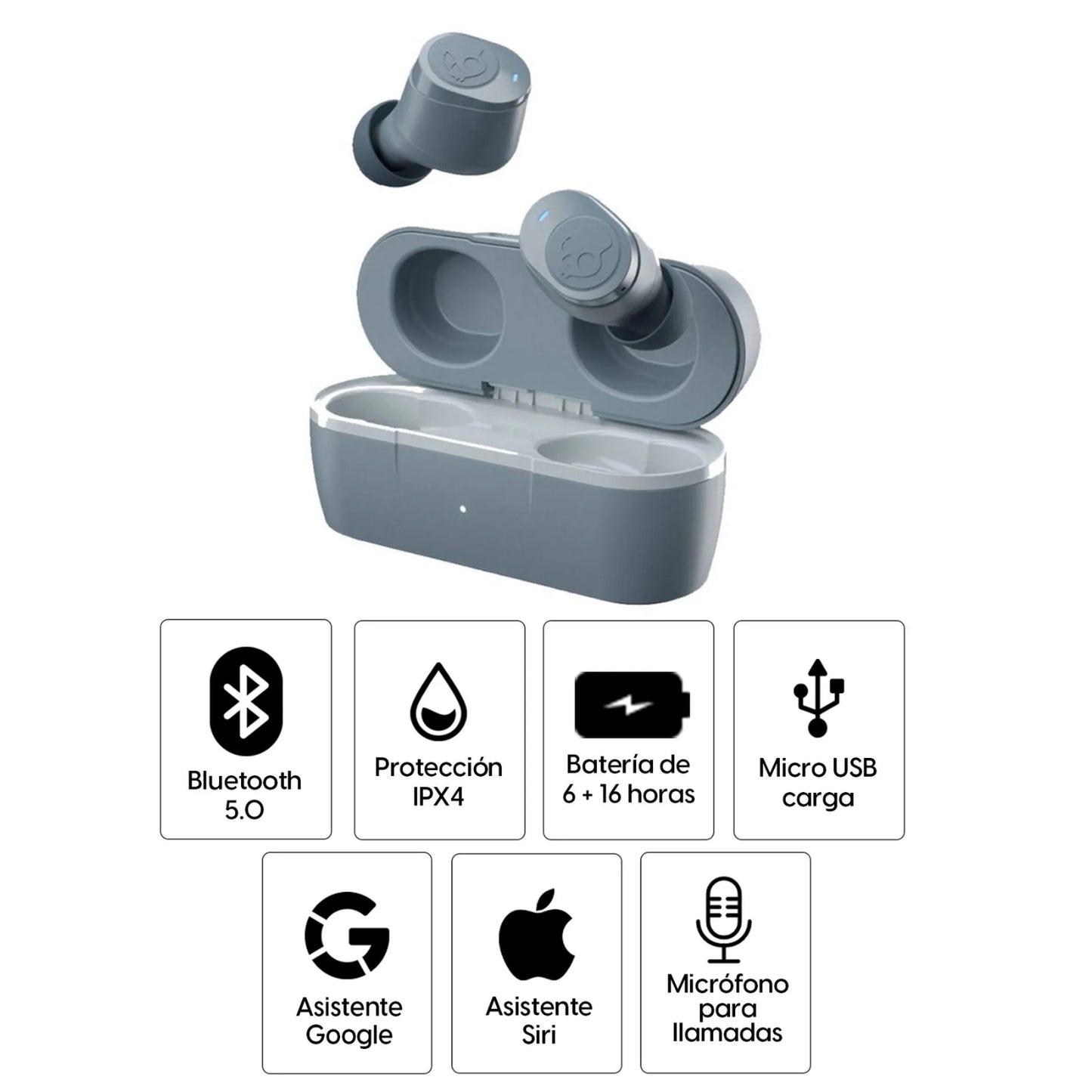 Skullcandy Jib True Wireless Audifonos Bluetooth 5.0