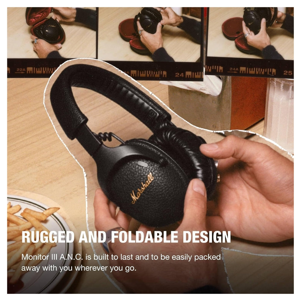 Audífono Marshall Monitor III A.N.C. Negro Over Ear 100h