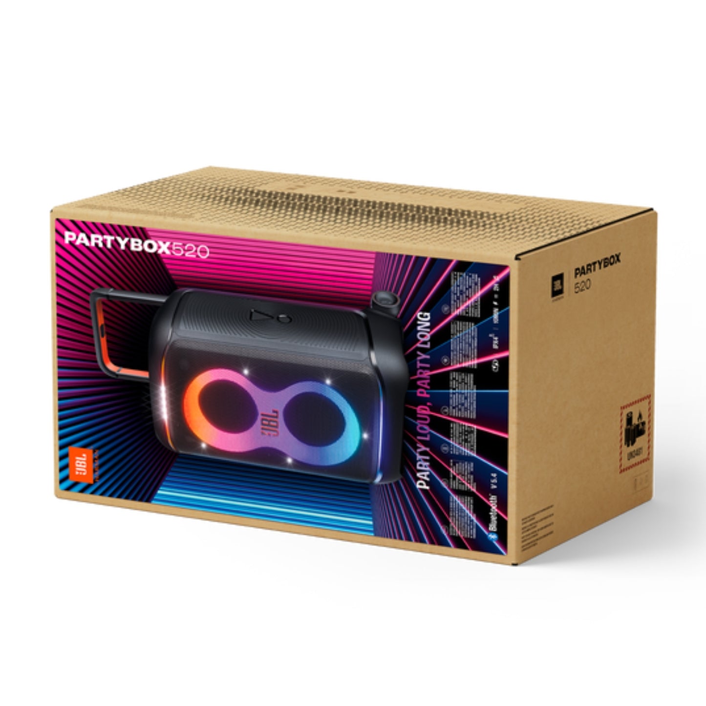 Parlante Bluetooth Jbl Partybox 520 400W IPX4 15Hrs