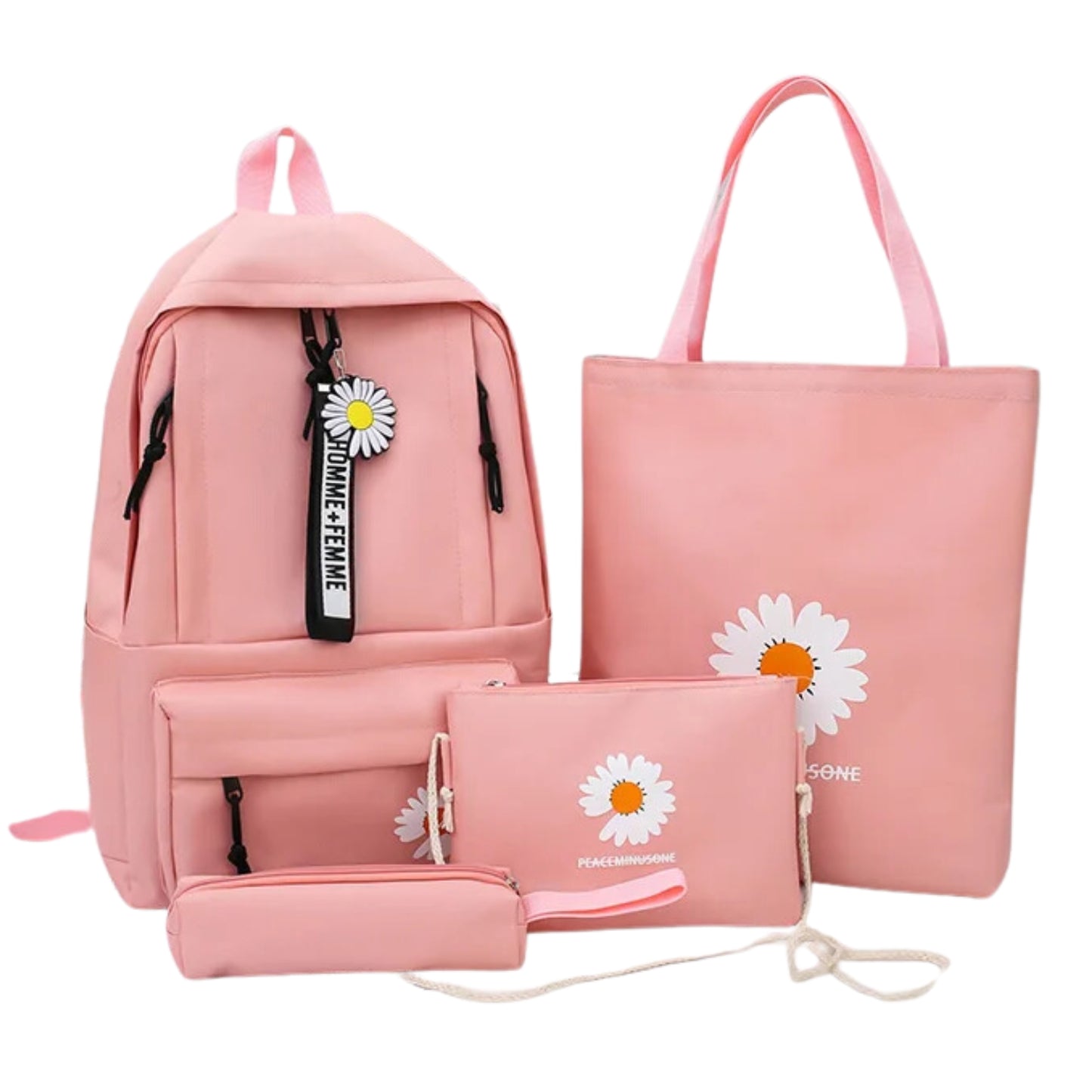 FU Pack 4 en 1 mochila estampada floral - Colores