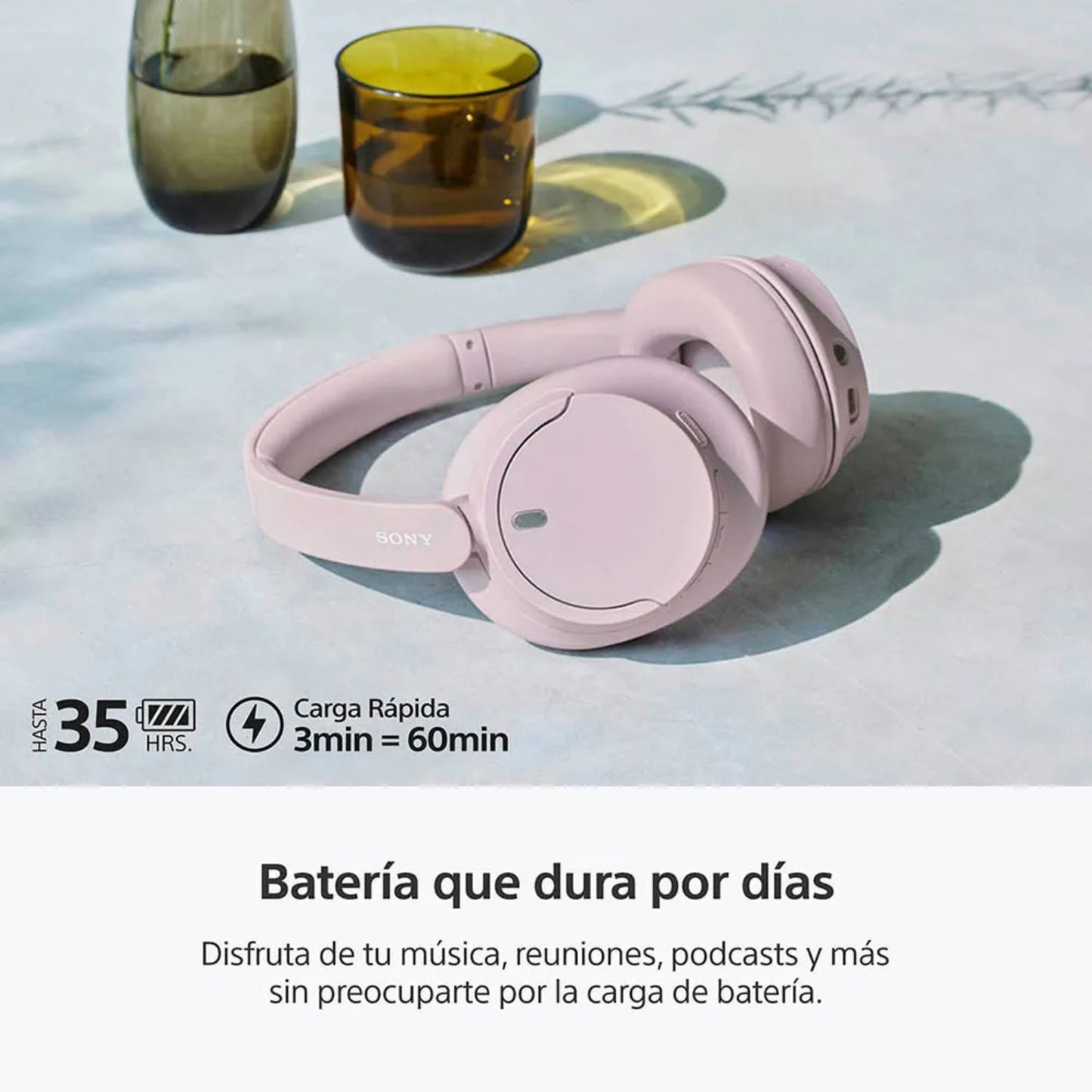 Audifonos Sony WH-CH720 Bluetooth 35hrs - Colores