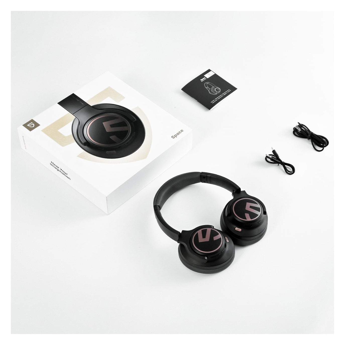 Audifonos Soundpeats Space Anc Negro 123h Hi-res Audio