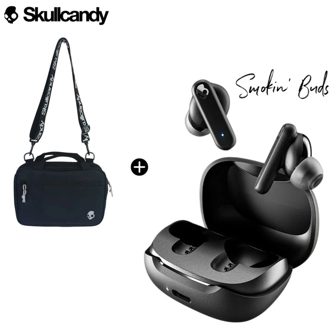Skullcandy Smokin Buds Supreme Sound Audifonos Bluetooth 5.2 + Tablet Bag de regalo