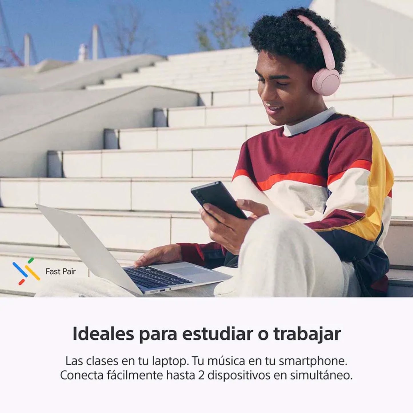 Audifonos Bluetooth On ear Sony WH-CH520 50Hrs - Colores