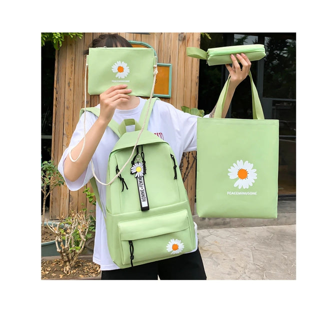 FU Pack 4 en 1 mochila estampada floral - Colores