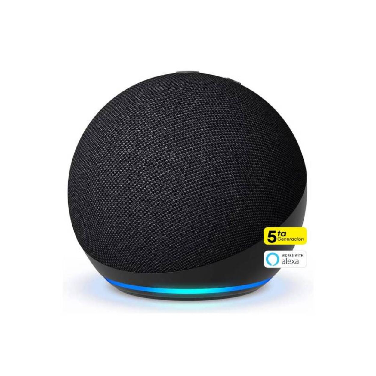 Amazon Alexa Echo Dot 5ta Gen Negro + Foco inteligente + Enchufe inteligente