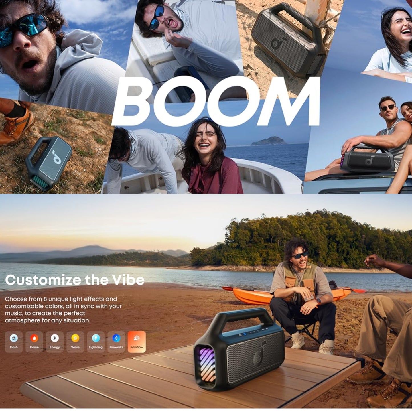 Parlante SoundCore Anker Boom 2 80W IPX7