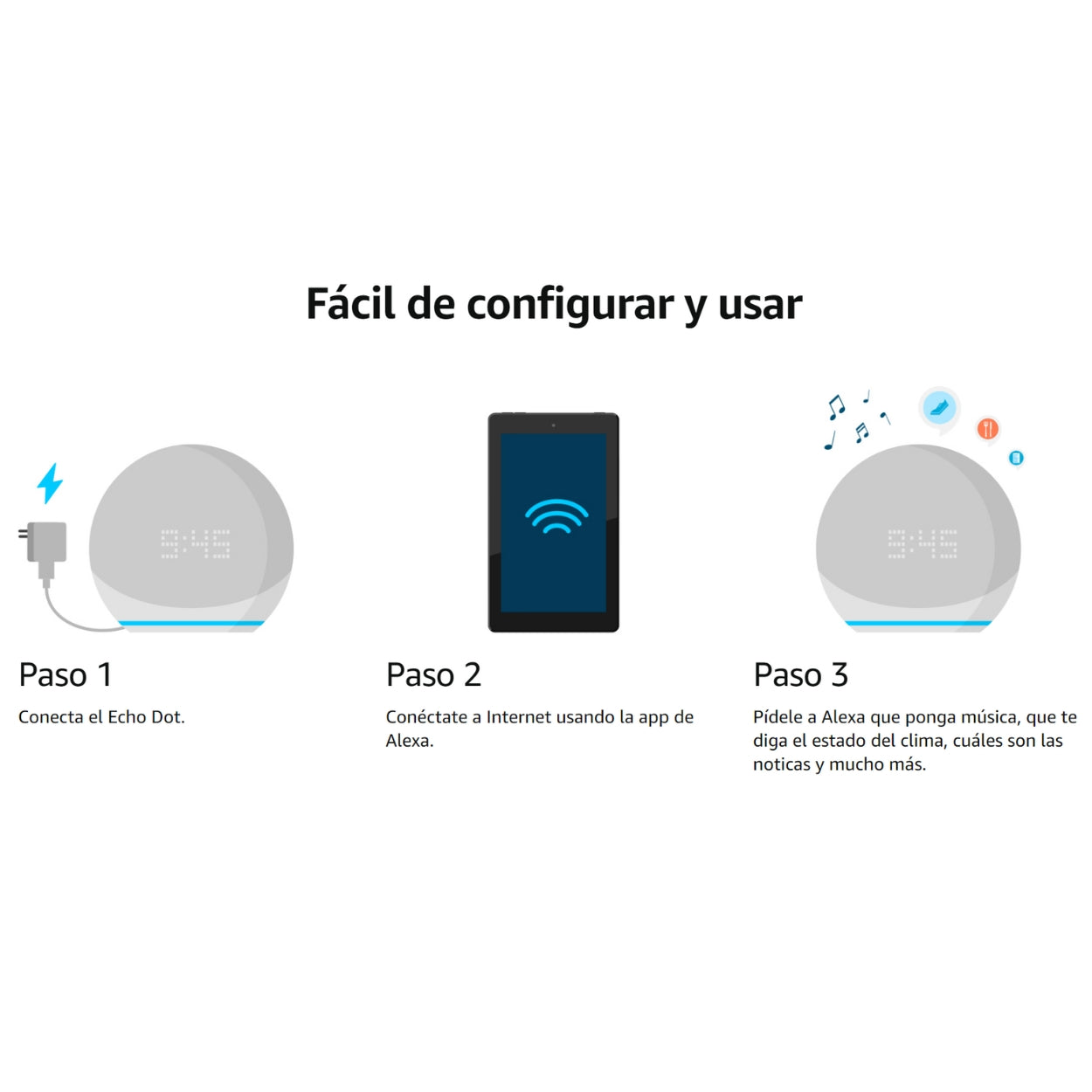 Amazon Alexa Echo Dot 5ta Gen Smart Hub Parlante Negro