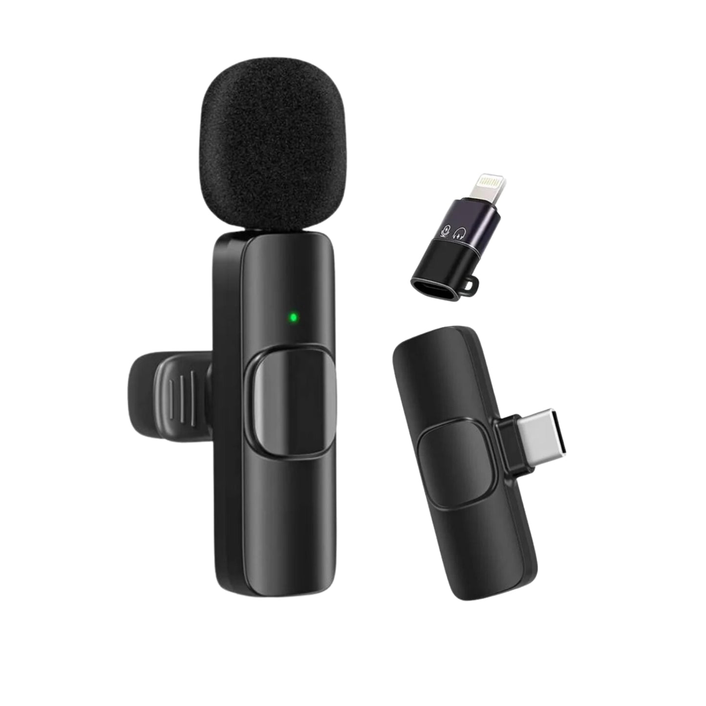 Micrófono Inalámbrico K8 Solapero Con Tipo C Y Para iPhone