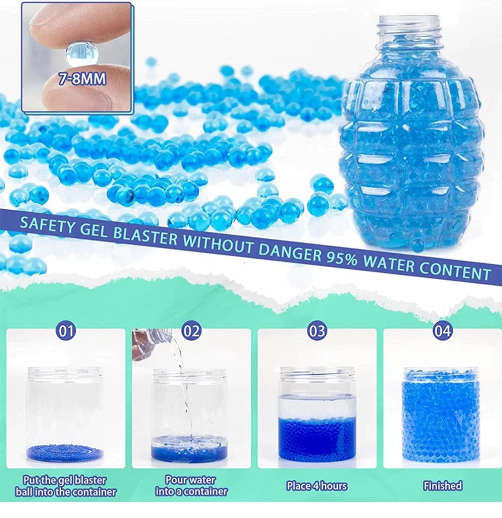 PISTOLA AK47 DE JUGUETE CON BALAS DE HIDROGEL