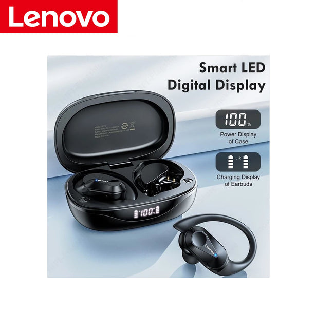FU Audifono Bluetooth Lenovo LP75 Sports Wireless 5.3 - Negro