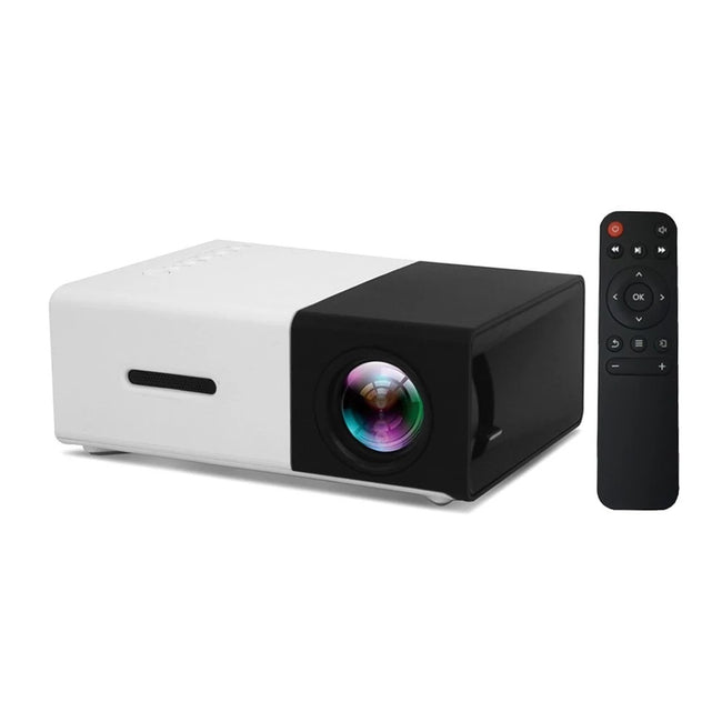 FU Mini Proyector Portatil Multimedia LED 1080P Con Control Remoto - Colores