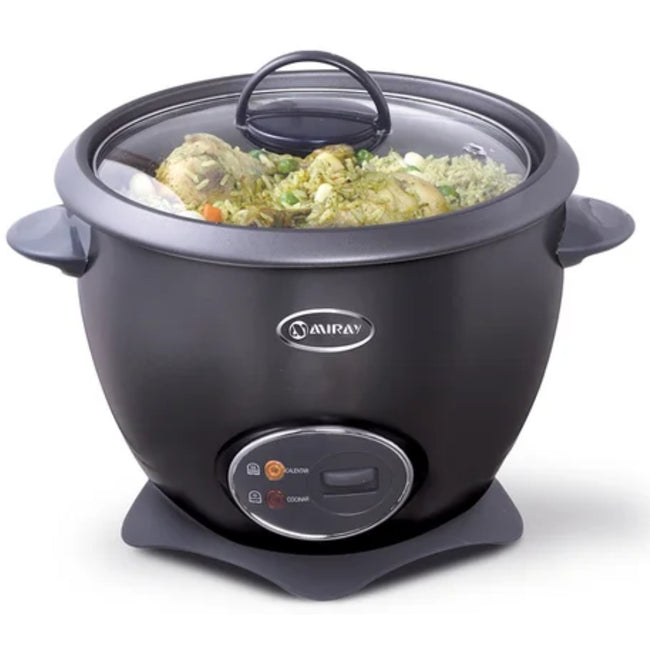 Combo Miray Olla Arrocera Negro 1.5L + Licuadora 1.5L + Horno Microondas 20L + Hervidor 1.8 Litros Negro + Cafetera 6 Tazas
