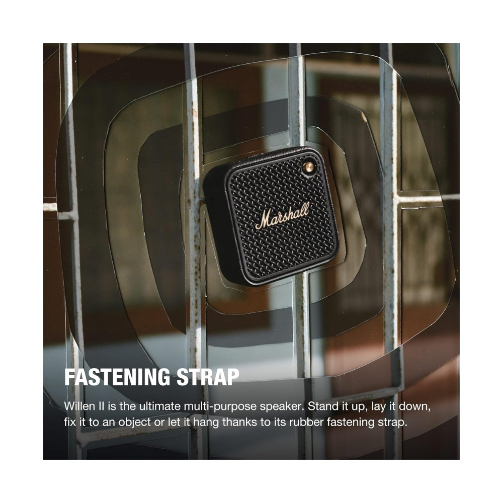 Parlante Bluetooth Portatil Marshall Willen II IP67 17Hrs Negro