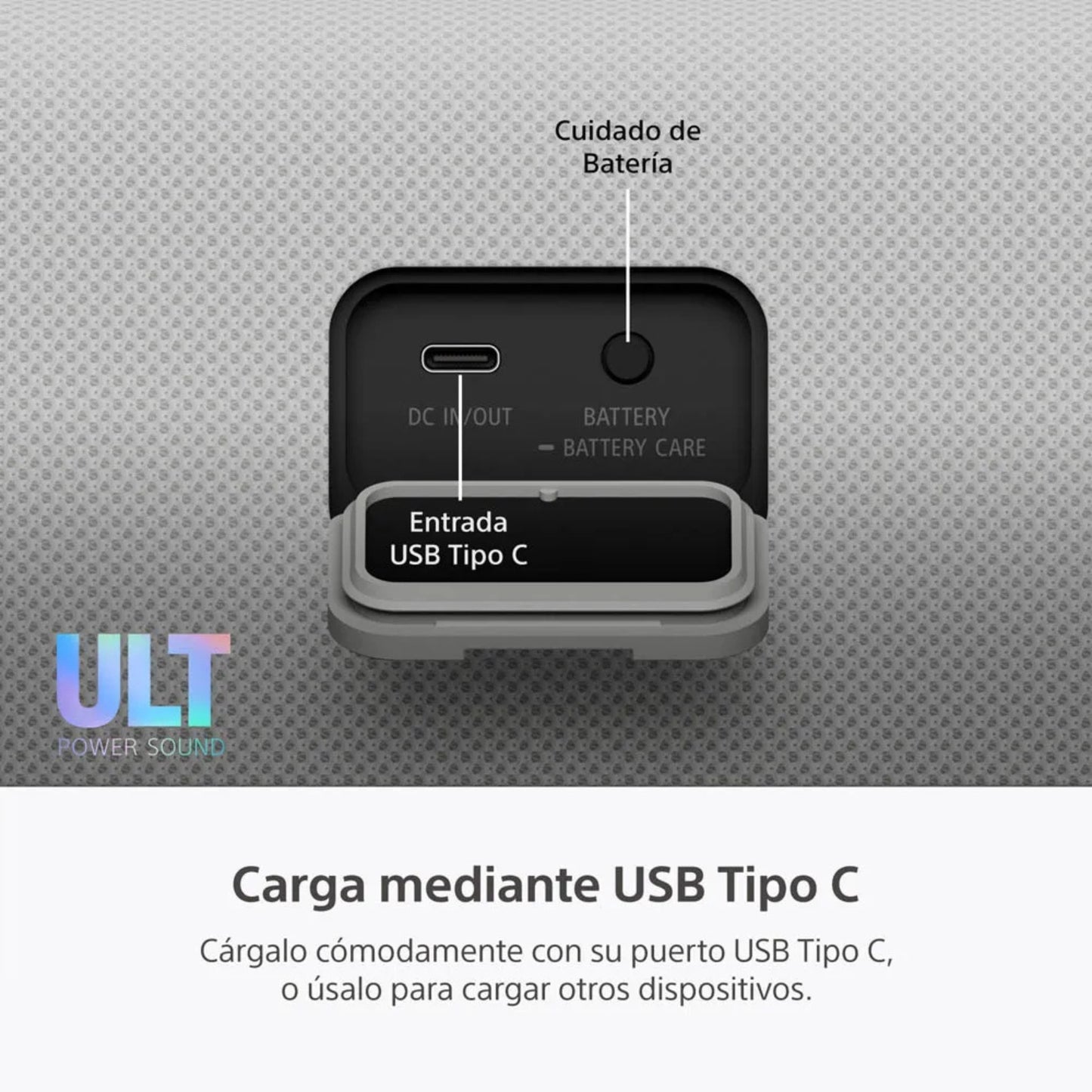 ⁠Parlante para fiesta Sony SRS-ULT30 24hrs Waterproof ULT FIELD 3 Blanco
