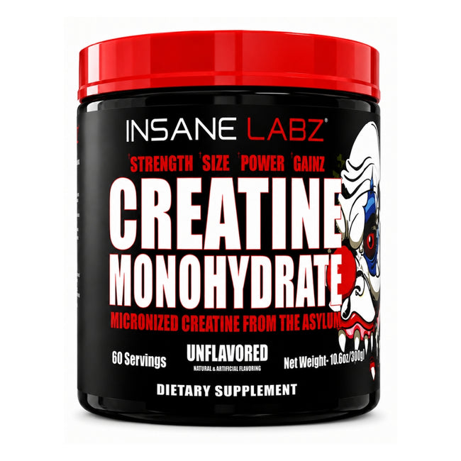 Creatina Insane Labz Monohidratada y Micronizada 300G 60 Servicios