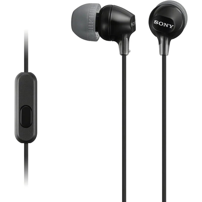 Audífono Sony EX15AP Con Micrófono Negro