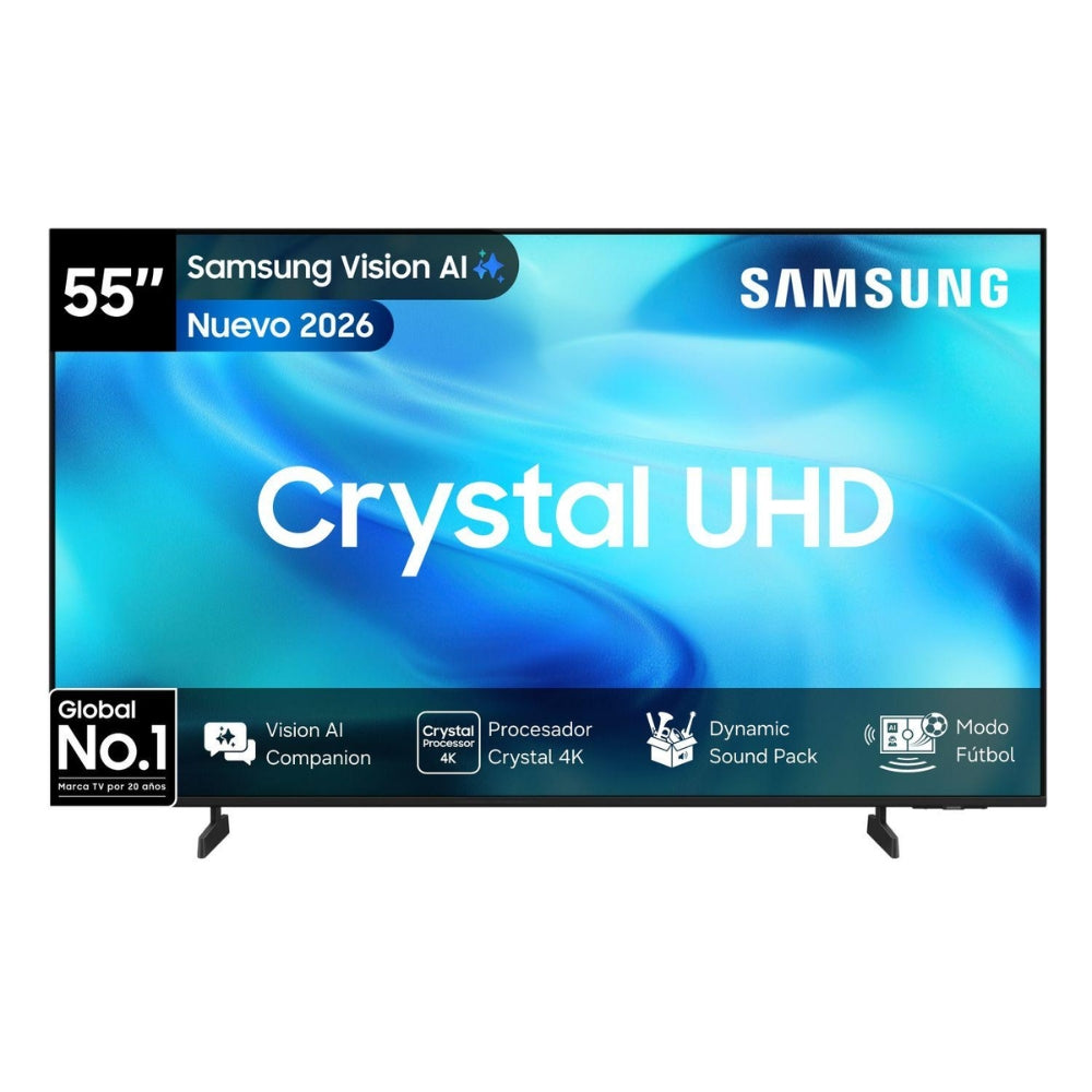 Televisor Smart TV Samsung 55" Pulgadas Crystal UHD 4K U8000H Vision AI Tizen 2026 UN55U8000HGXPE