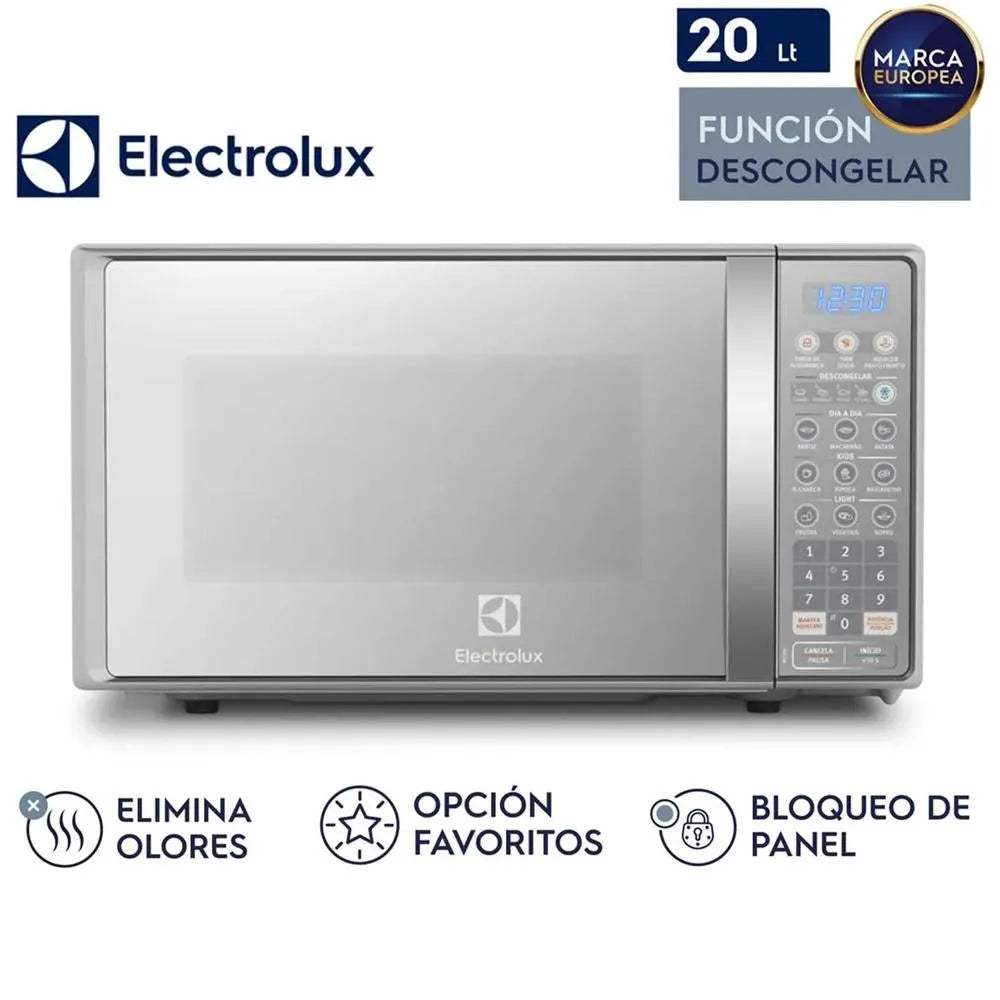 Microondas Electrolux 20L Electrico EMDO20S2GSRUG Silver
