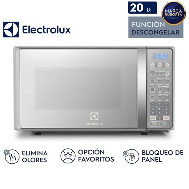 Microondas Electrolux 20L Electrico EMDO20S2GSRUG Silver