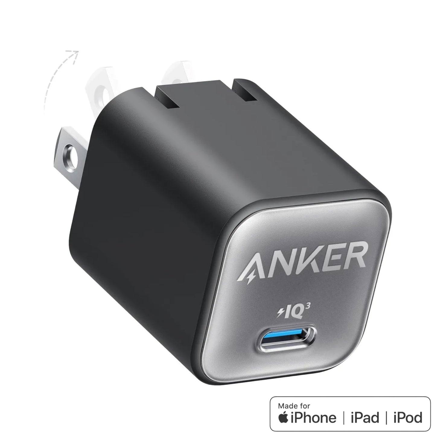 Cargador de Pared Anker 511 Ultra Compacto Nano 3 Pro 30W Negro