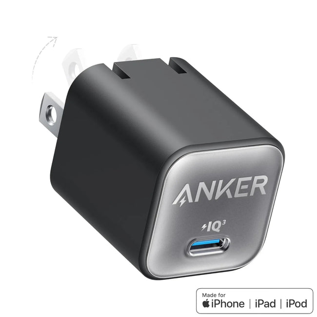 Cargador de Pared Anker 511 Ultra Compacto Nano 3 Pro 30W Negro