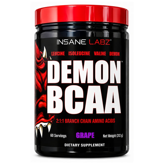Demon BCAA Insane Labz Grape 60 Servicios Aminoácidos 2:1:1