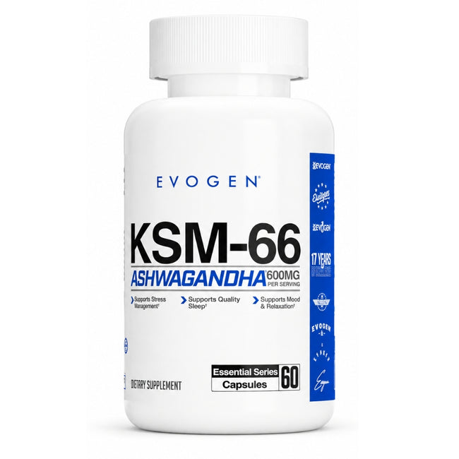 Ashwagandha Evogen KSM-66 600mg 60 Cápsulas