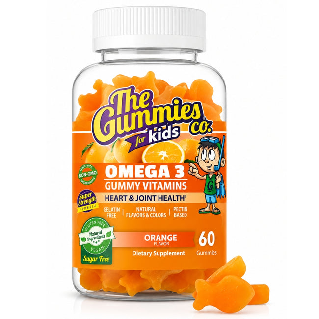 The Gummies Co. Para Niños Gomitas de Omega 3 60 Gomitas sabor Naranja