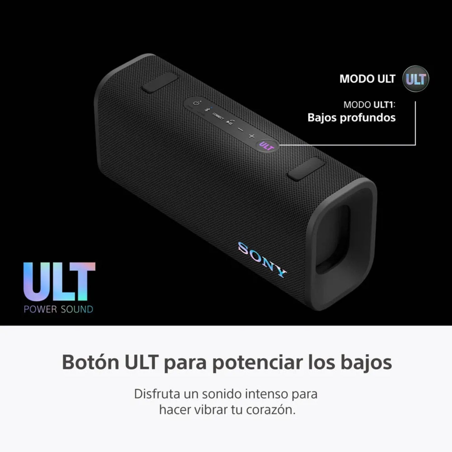 ⁠Parlante para fiesta Sony SRS-ULT30 24hrs Waterproof ULT FIELD 3 Negro