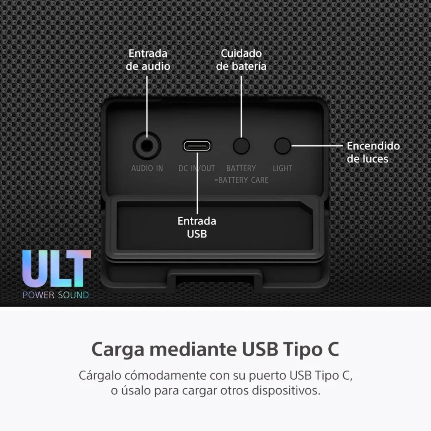 ⁠Parlante para fiesta Sony SRS-ULT50 ULT FIELD 5 Negro