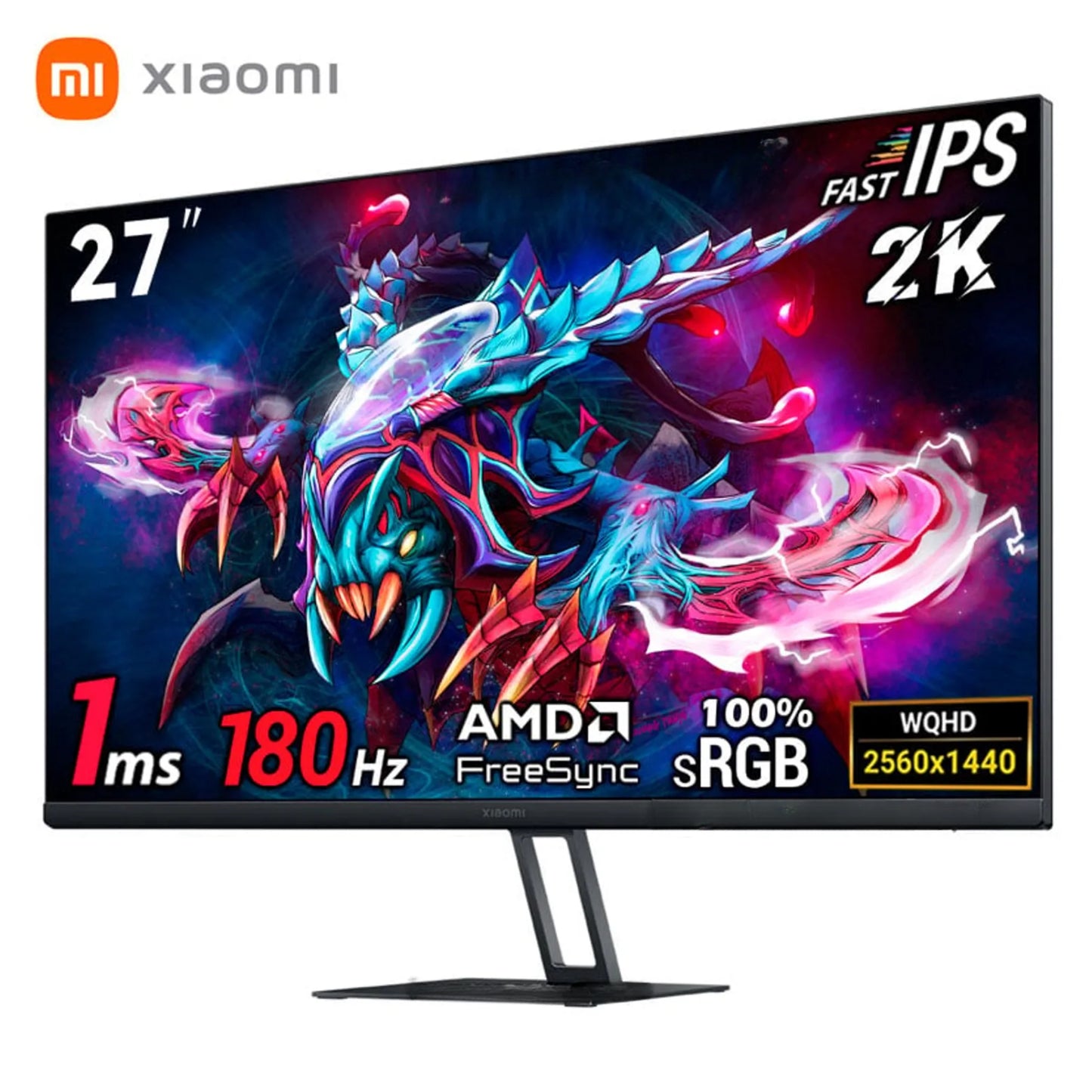 Monitor Gamer Xiaomi A27QI 27" 2K Ultra Nítida 180Hz Negro