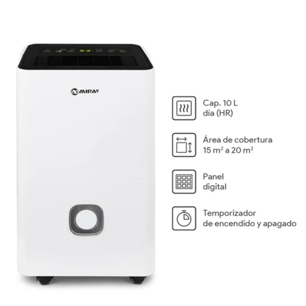 Deshumedecedor Miray Digital DM-125 1.5L 15 a 20 m2