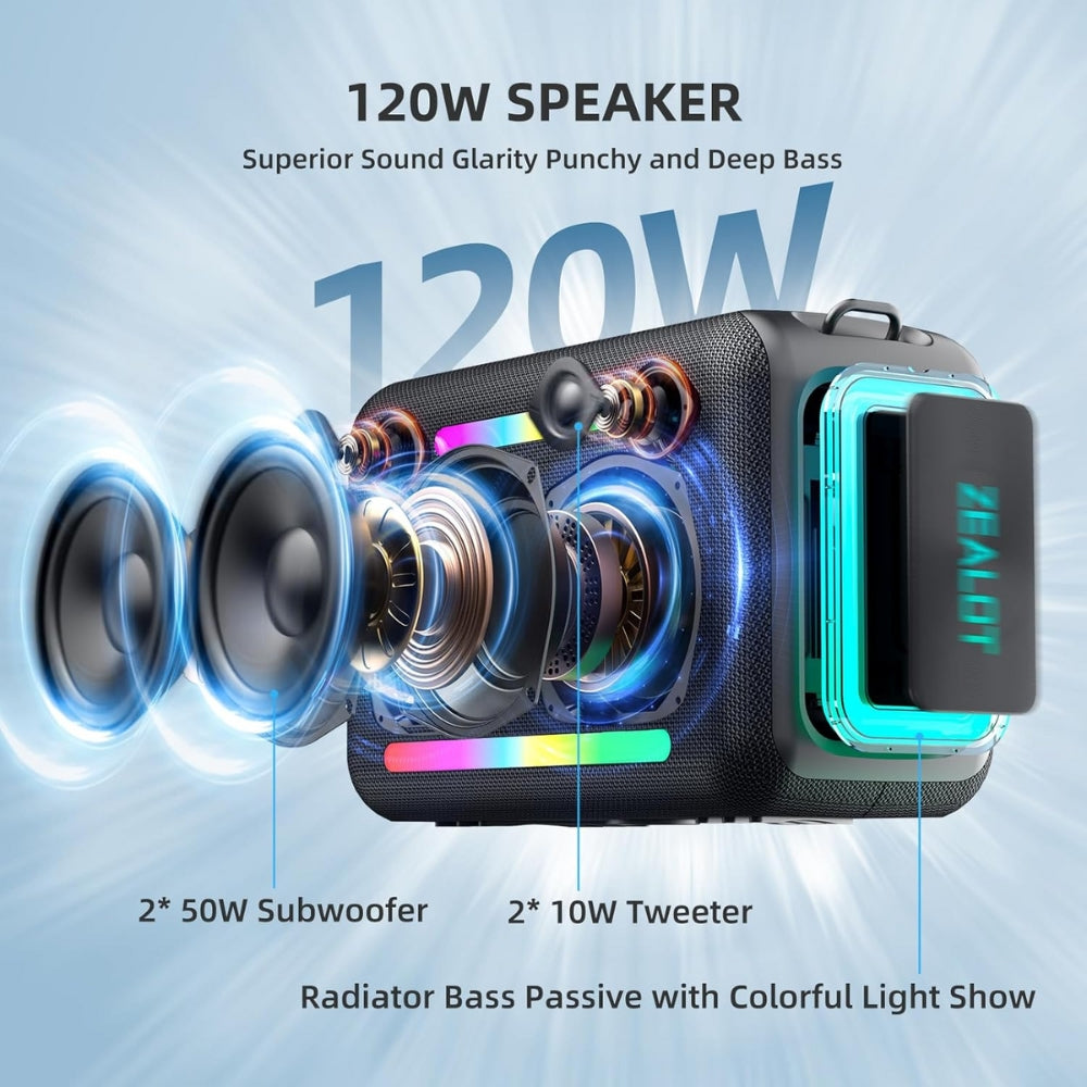 Parlante Bluetooth Zealot S95 120W Negro
