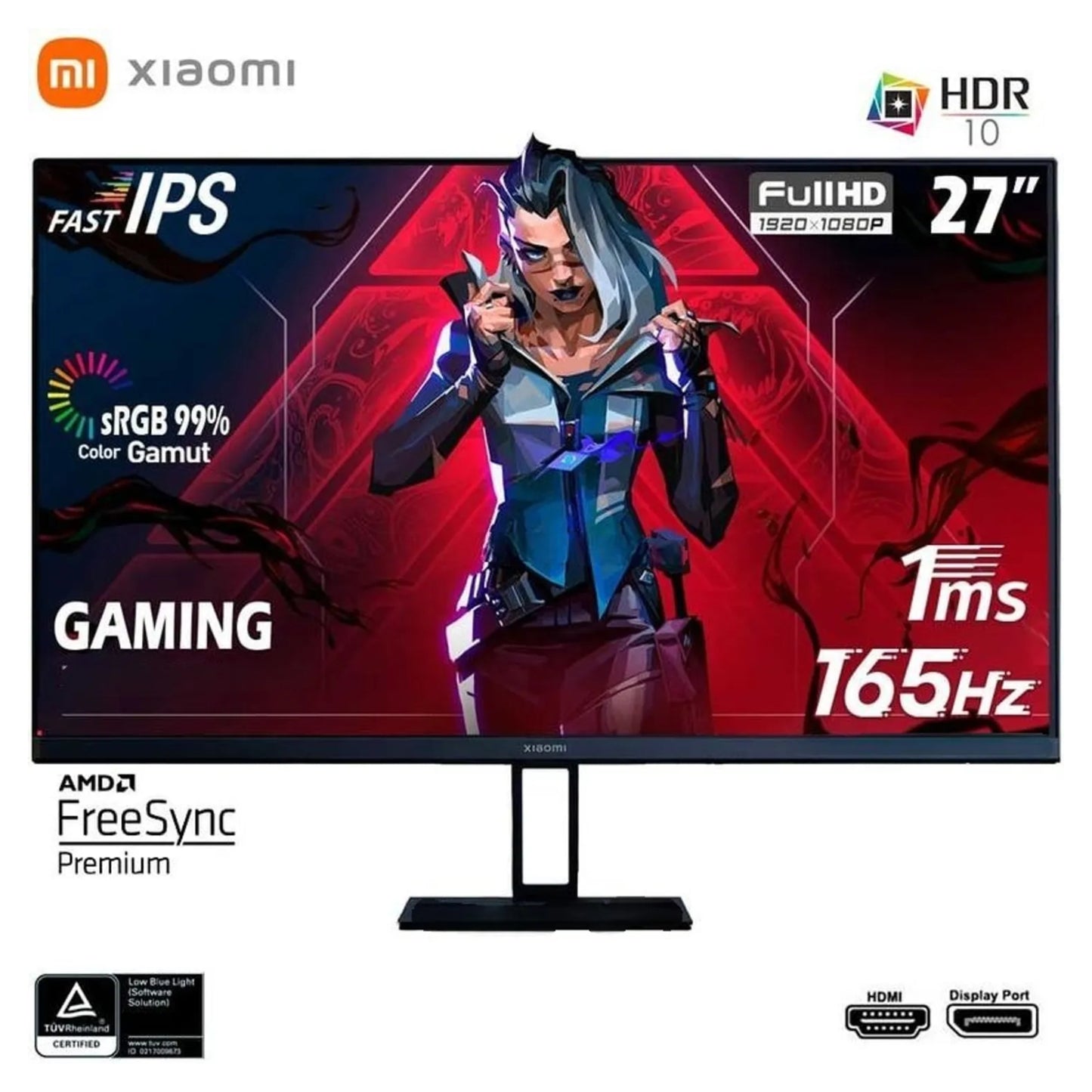 Monitor Gamer Xiaomi G27i 27" IPS Full HD 165Hz Negro