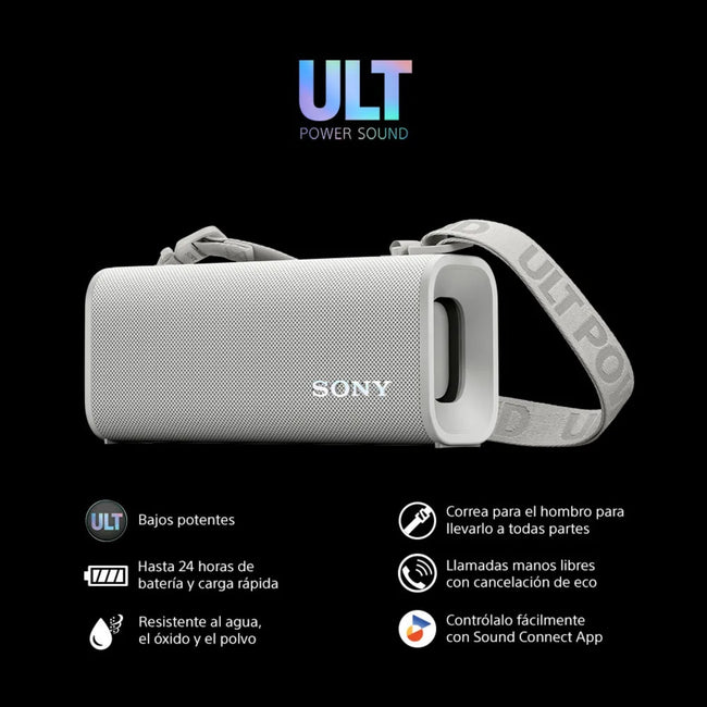⁠Parlante para fiesta Sony SRS-ULT30 24hrs Waterproof ULT FIELD 3 Blanco