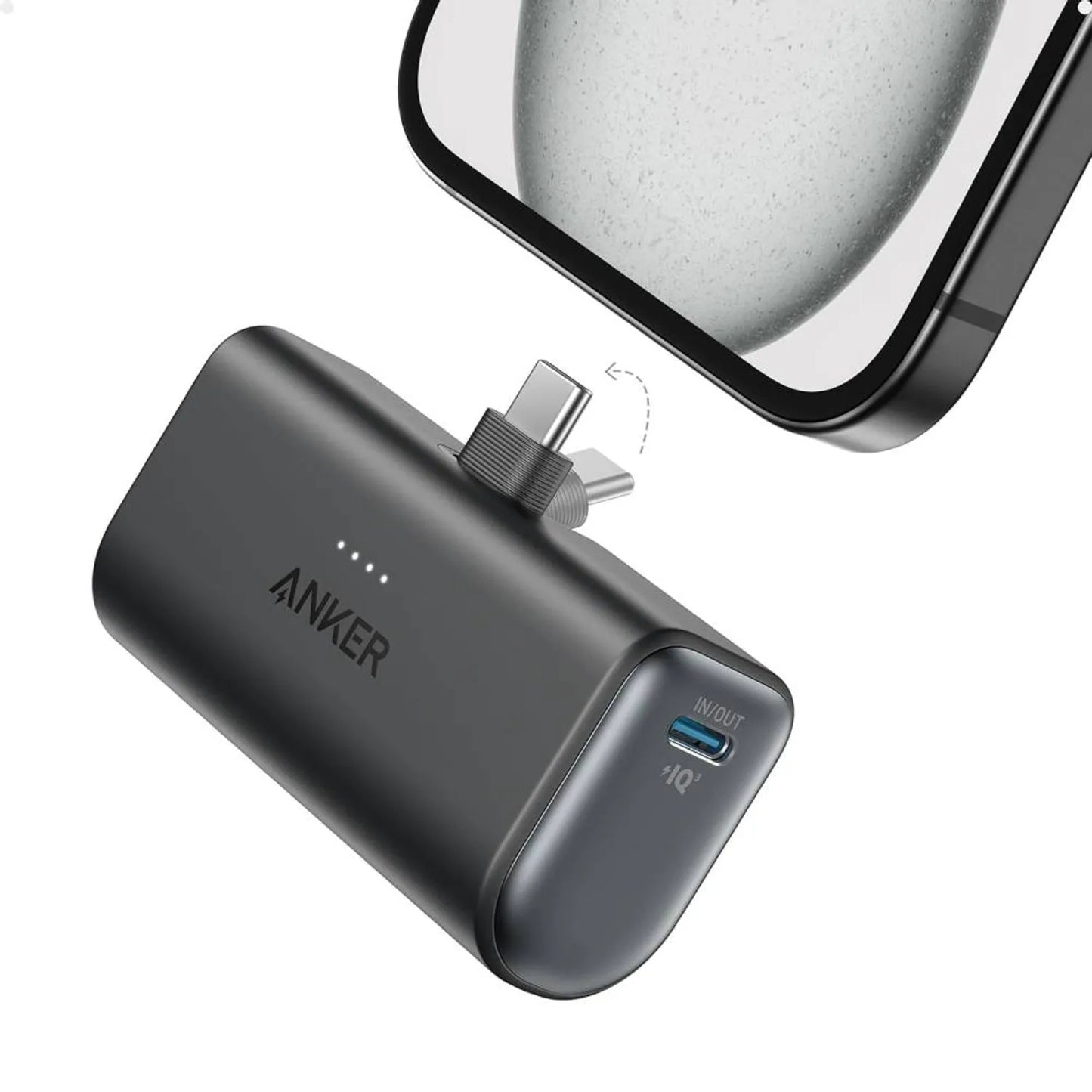 Power Bank Anker 5000mAh Carga Rapida 22.5W con USB-C Integrado