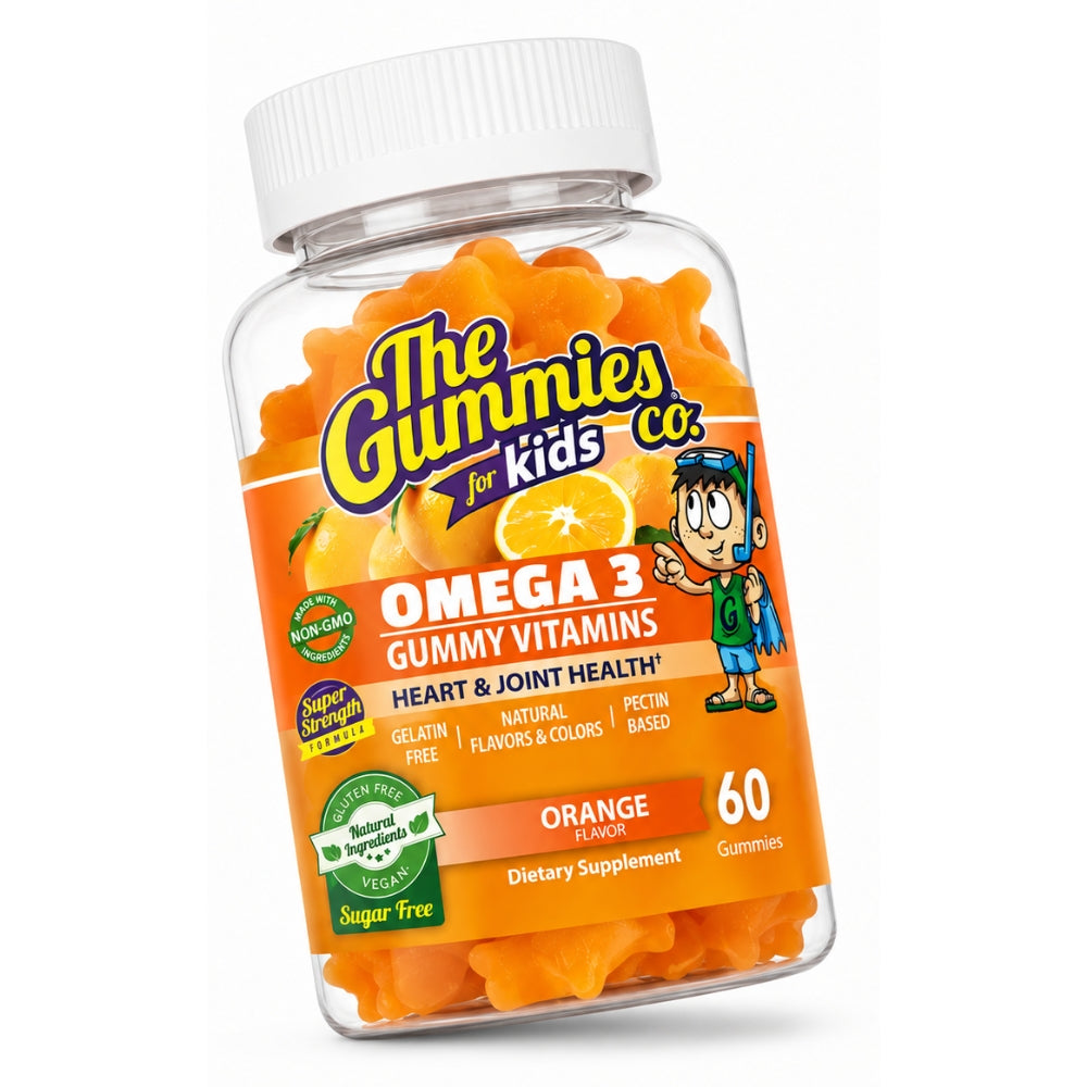 The Gummies Co. Para Niños Gomitas de Omega 3 60 Gomitas sabor Naranja