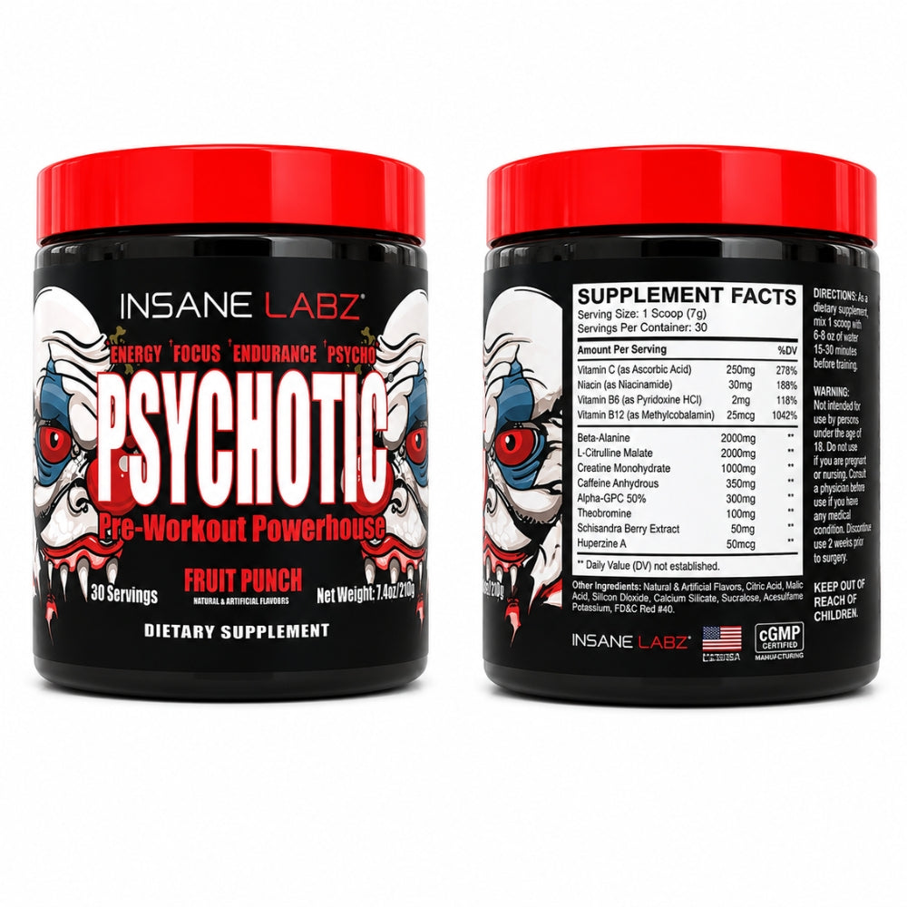 Pre Entreno Insane Labz Psychotic 210G 30 Servings Pre-Workout